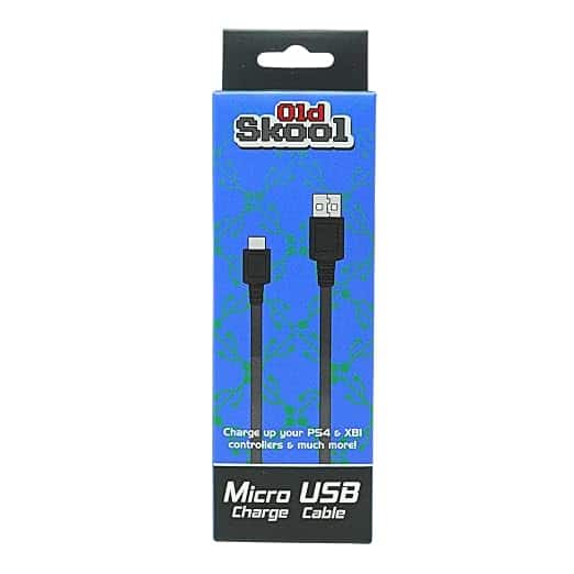 Old Skool - Micro USB Charge/Sync Cable For PS4/XB1 Controllers