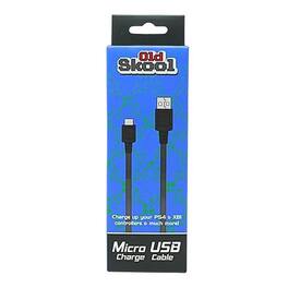 Old Skool - Micro USB Charge/Sync Cable For PS4/XB1 Controllers