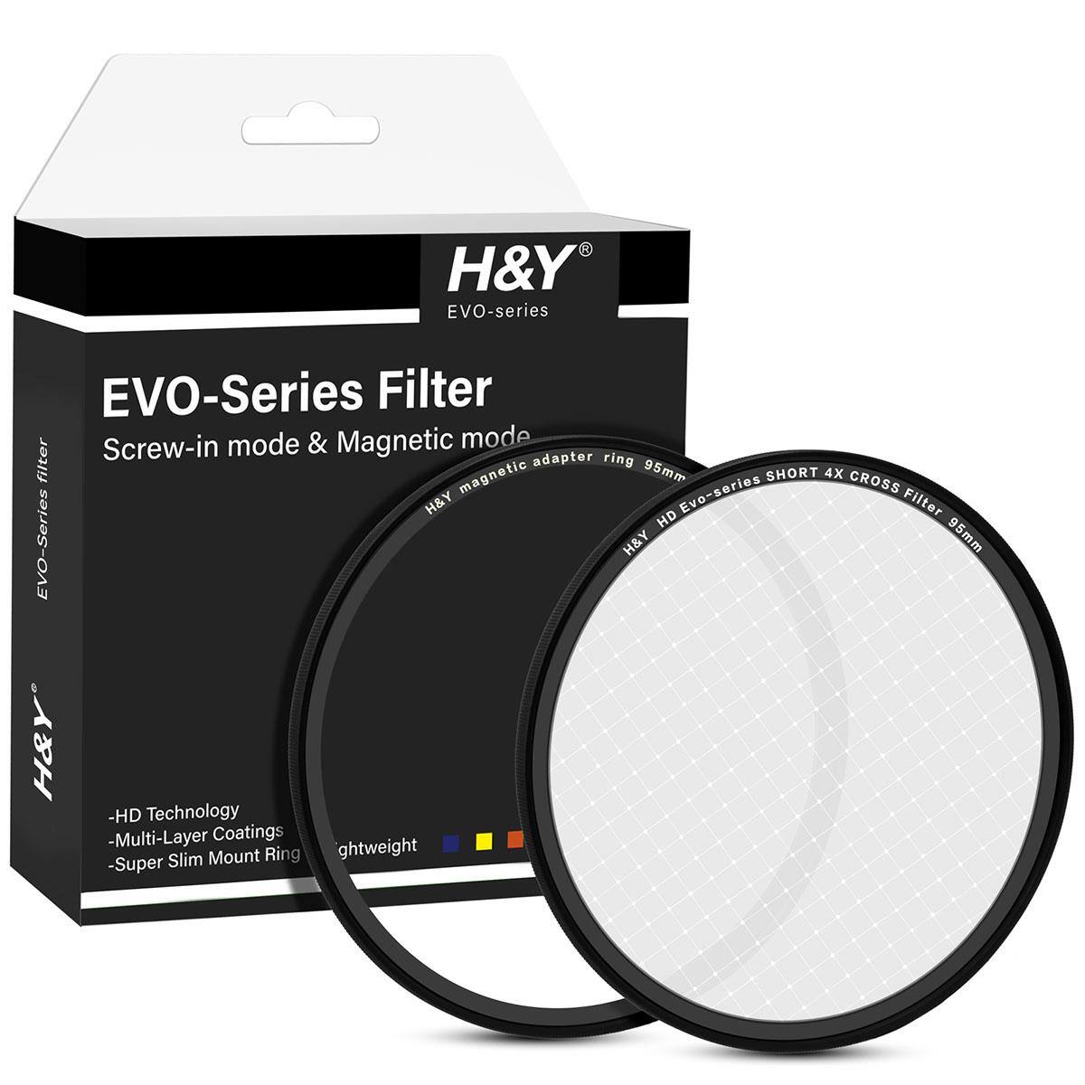 H&Y - HD 95mm Magnetic EVO-Series Short 4X Cross Filter Kit price history on PriceWatchPro