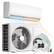 Left. Winado - 9000 BTU Mini Split Air Conditioner & Heater, 19 SEER2 115V Dehumidification/Energy Saving Wall Install Unit Kit - White.
