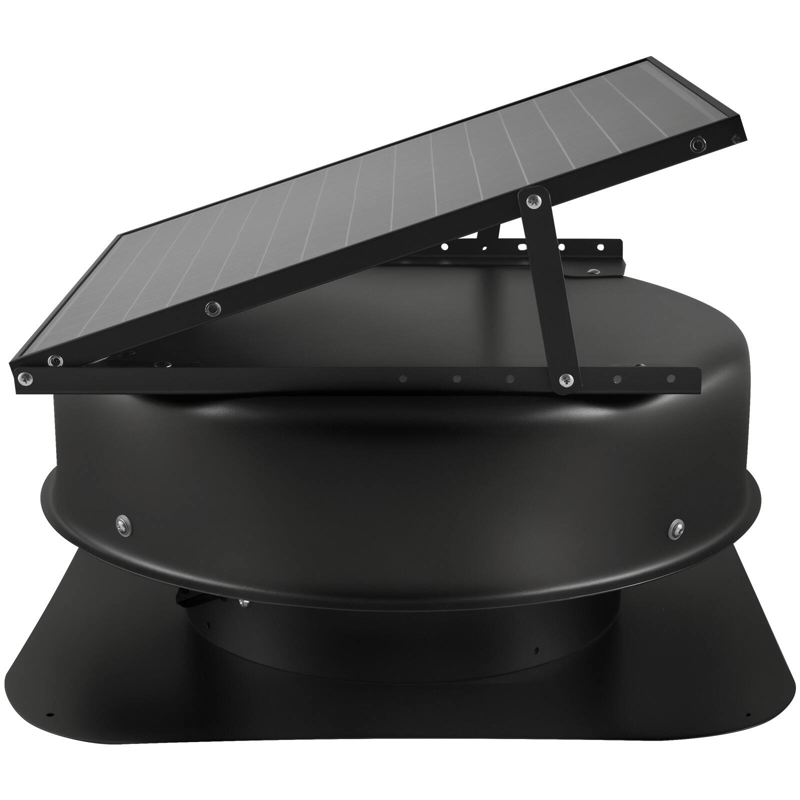 Alt View 5. VEVOR - Roof Attic Exhaust Fan, 50W Smart Solar Roof Ventilation Fan with Thermostat, Remote Control, 3000 CFM Airflow Built-in - Black.