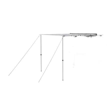 Front. Yakima - Yakima OverNOut 6.5' Lightweight Roof Mounted Awning w/Included SKS Lock, Medium - Gray.