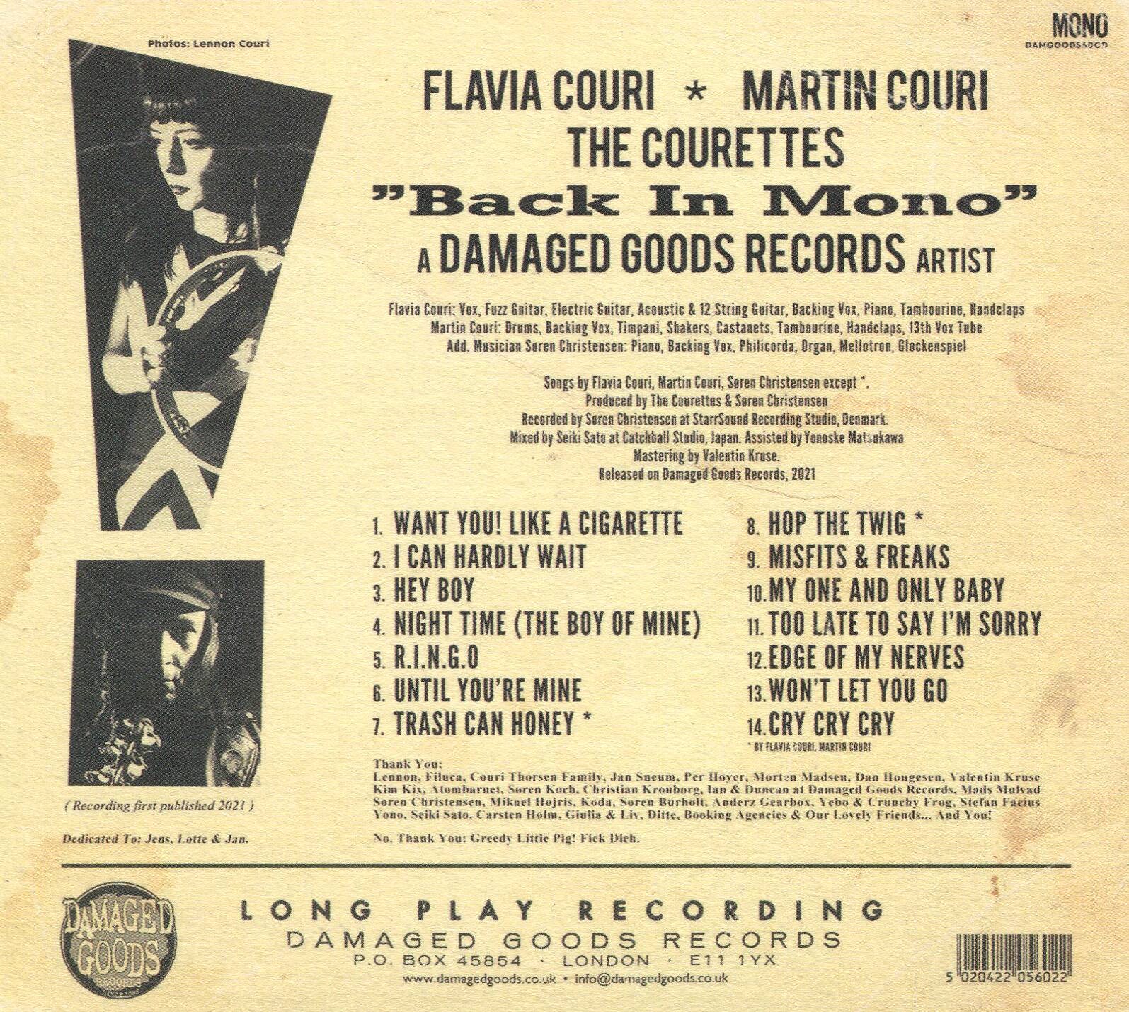 Back. Back In Mono [LP].