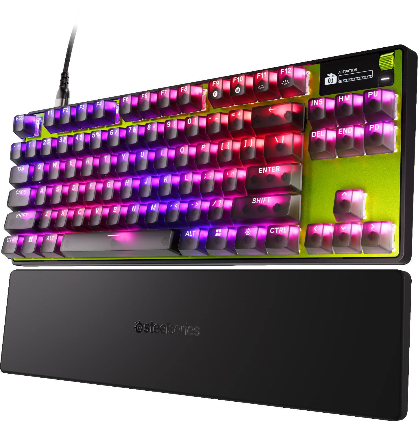 ESC 1 TAB CAPS SHIFT  
F3 F4 F2 F1 F 6 A 4 5% 20 3 R T W E Q F G S D A C V Z X  
F7 F6 F5 8 9 78 U I Y J K H N M  
F8 0 O L P :  
F9 P [ ?  
F11 F12 F10 V ] I tt ENTER SHIFT  
ACTUATION 0.1 HM PU INS END PD DEL  
CTRL  
ALT  
ALT  
CTRL  
V  
estectories