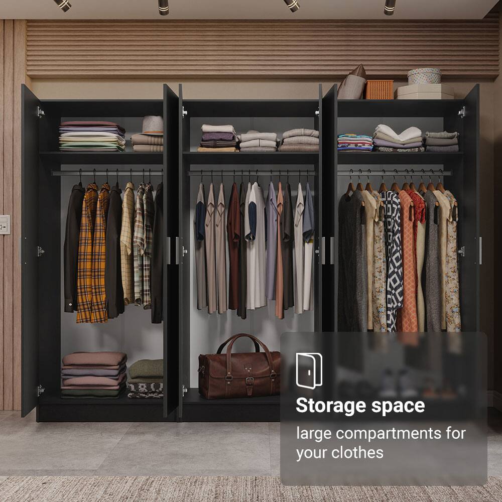 Storage space  
large compartments for your clothes