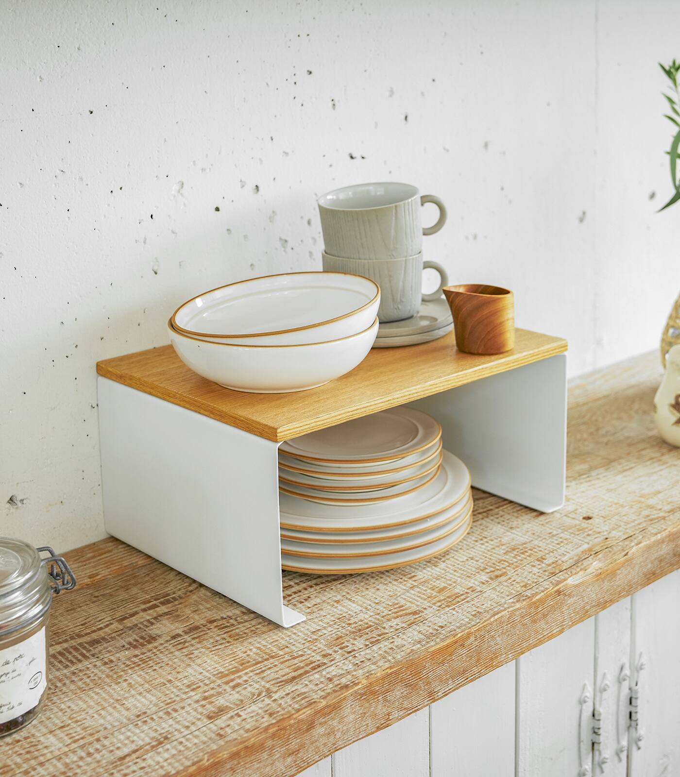 Front. Yamazaki Home - Stackable Countertop Shelf - Two Sizes.