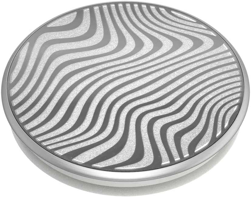 Left. PopSockets - PopSocket PopGrip Lasercut Metal Terrain Wave - Metal Terrain.