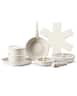 VEVOR - 17 Piece Pots and Pans Set Nonstick,Detachable Handle Cookware, Space Saving Induction cookware set,Kitchen Cooking Sets - White