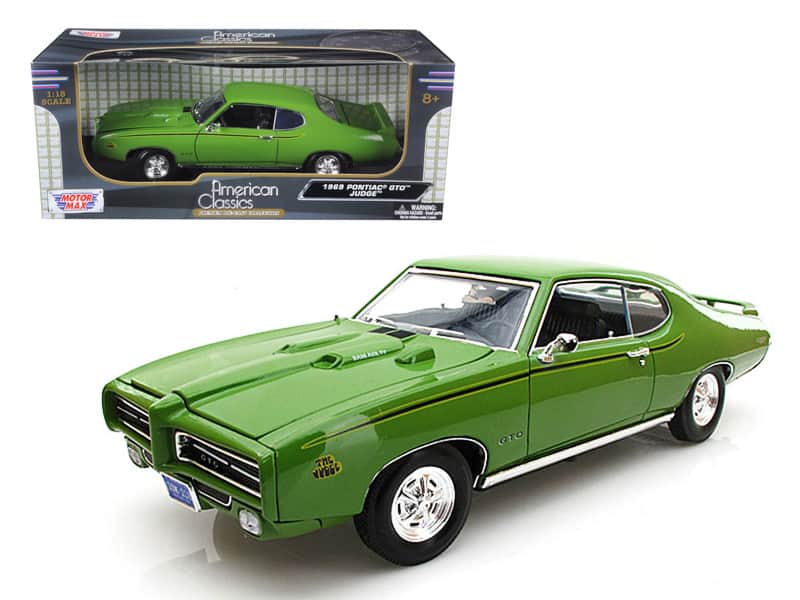 1969 Pontiac GTO Judge Green 1/18 Diecast Car Model by Motormax price history on PriceWatchPro