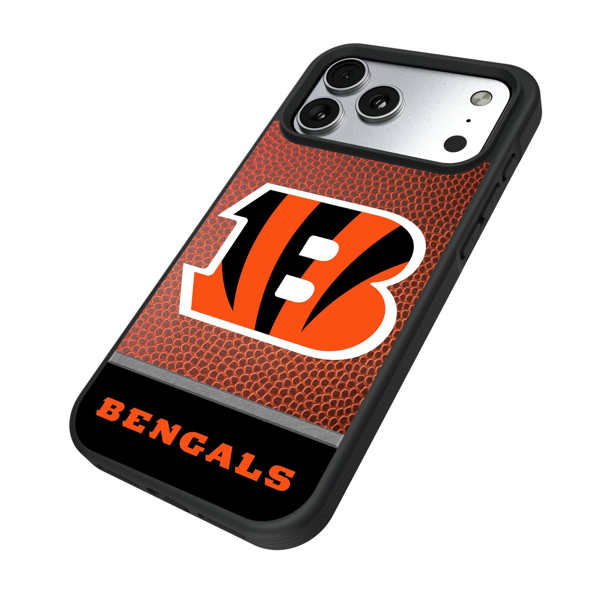 Alt View 1. Keyscaper - Cincinnati Bengals Bump Case with 8.2ft Drop Protection - 15 - Multicolor.