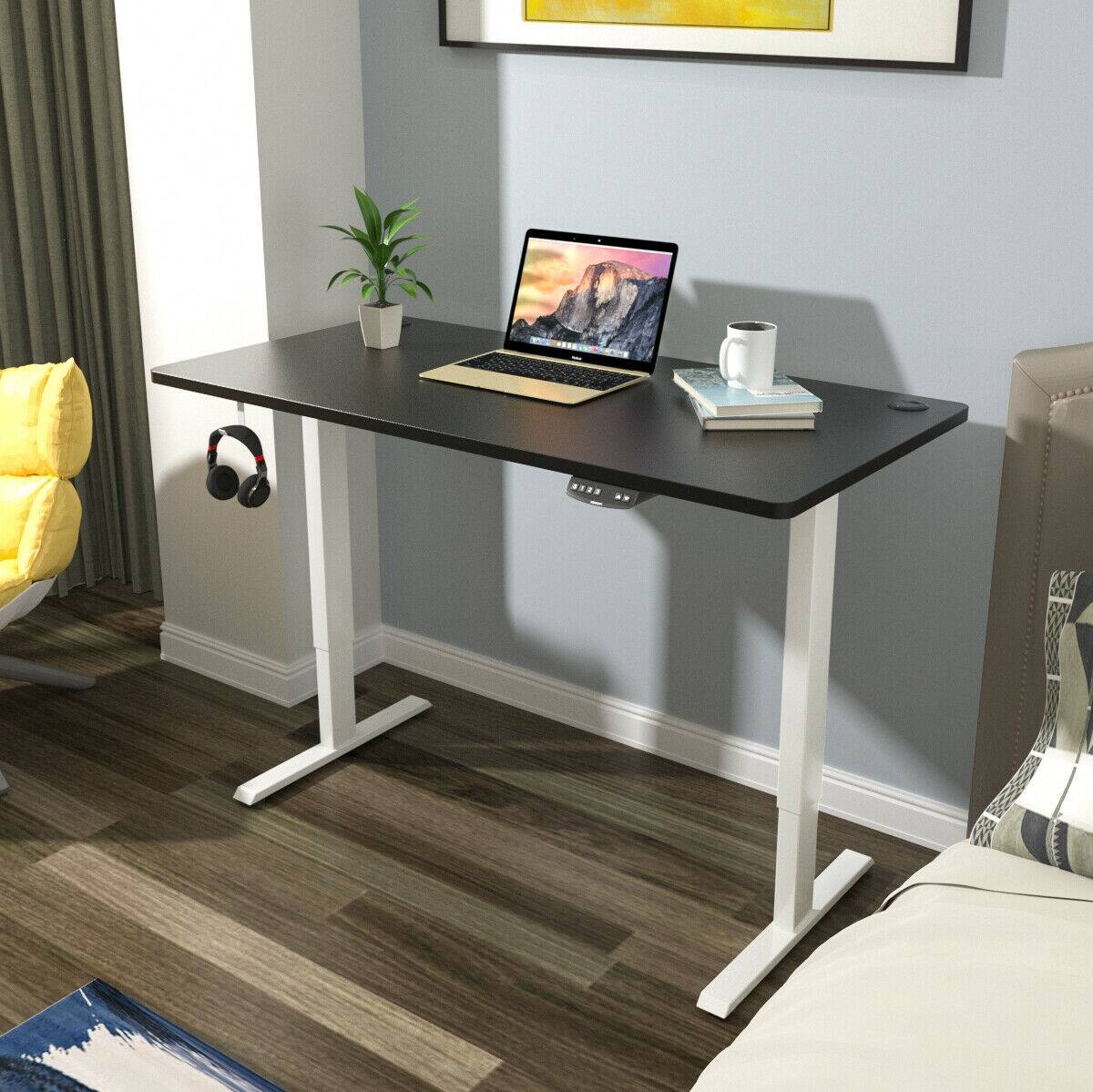 Alt View 8. Ecooso - 58 x 28 Inch Universal Tabletop, Desktop Surface for Standing Desk Frame or Standard Base - Black.