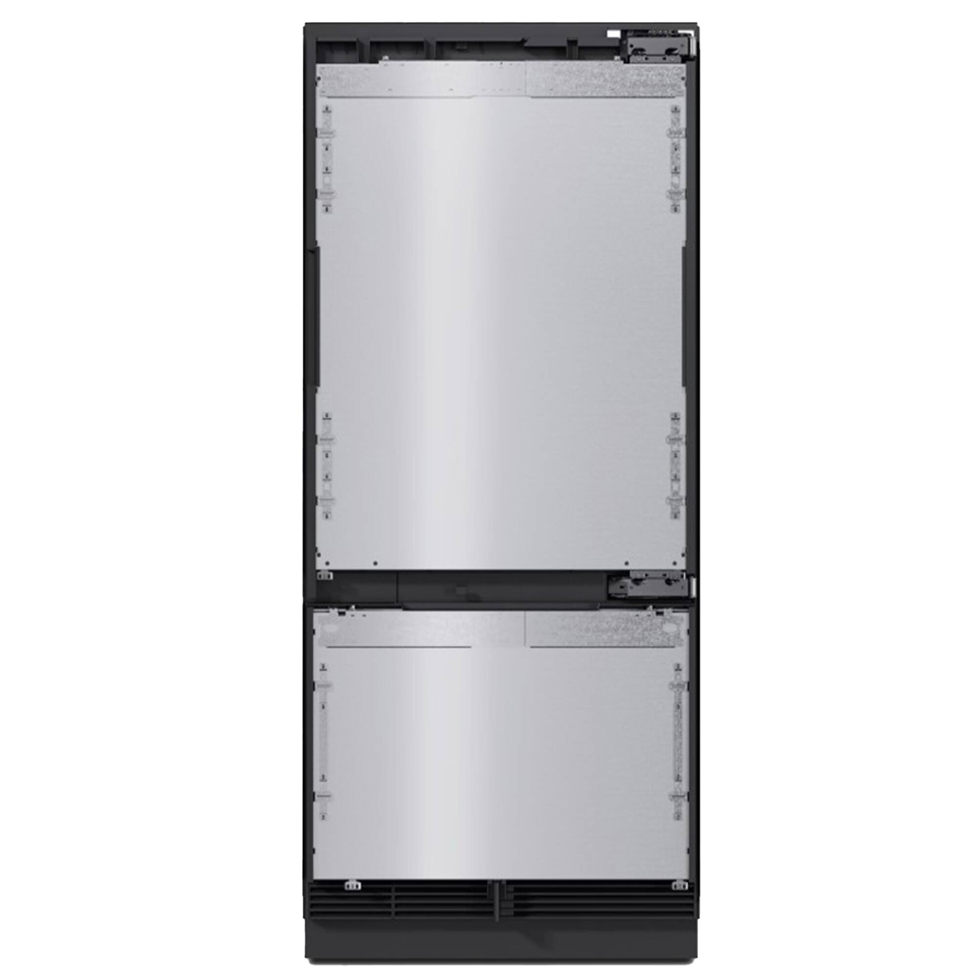 Left. Miele - KFMC 3642 R  36"  20.2 Cubic Feet  Bottom Mount MasterCool Fridge-Freezer - Panel Ready.