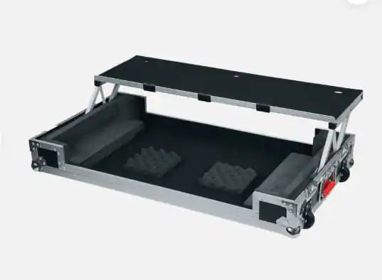 Front. Gator - G -TOUR Road Case Custom Fit for Pioneer DDJ-RZ/SZ Controller with Sliding Laptop Platform with Tour Style Case Design.