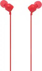 Front. JBL - JBL TUNE 110 RED In-Ear Tangle-Free Wired Headphones (Red).