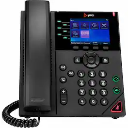 HP - Poly OBI VVX 350 IP Phone - Corded - Corded - Desktop, Wall Mountable - TAA Compliant - VoIP - 2 x Network - Black