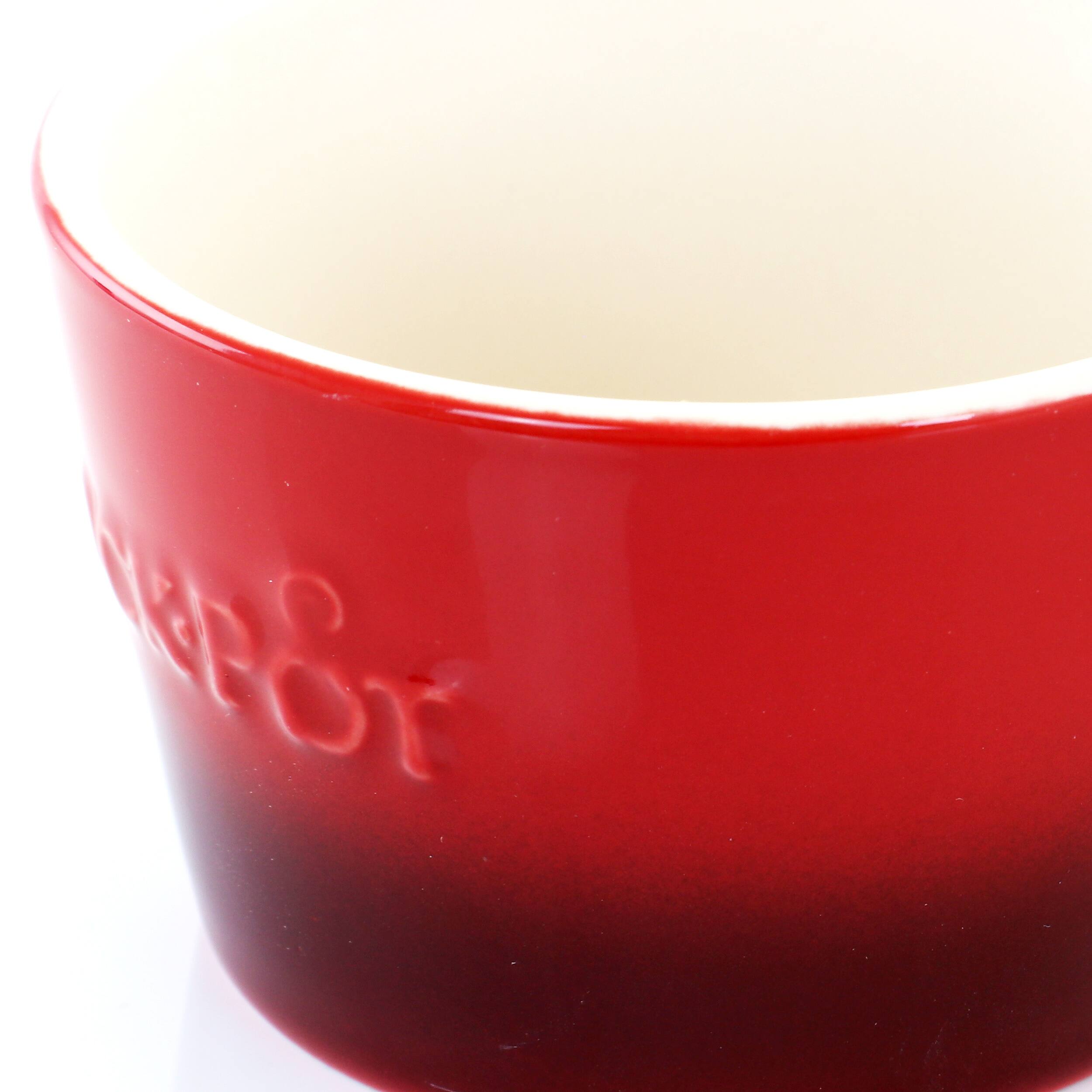 Alt View 2. Crock-Pot - Crock Pot Artisan 2 Piece 8 Ounce Stoneware Ramekin Set in Red - Red.