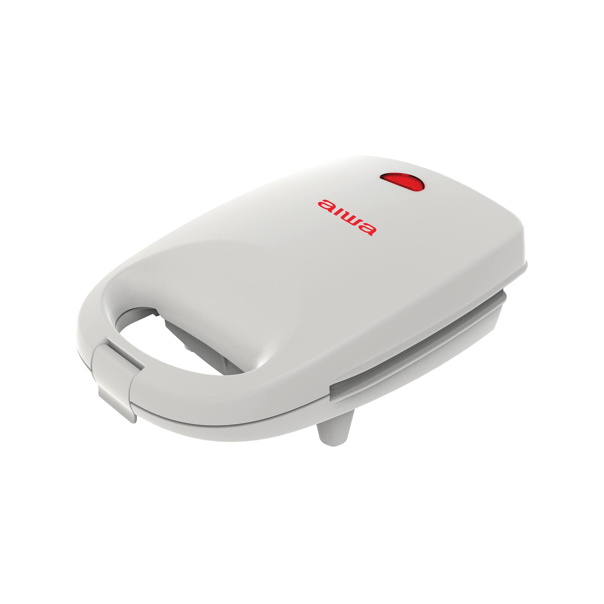 Alt View 3. Aiwa - Aiwa Single Sandwich Maker with Cool-Touch Handle & LED Indicator Light - White.