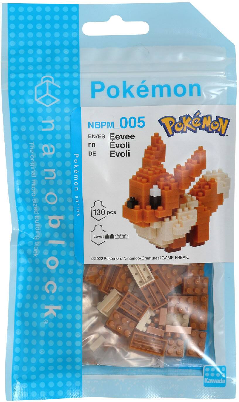 Pokémon NBM_005 Pokémon EN/ES Eevee The FR voli a DE Evoli original Pokémon micro-sized Ananoblock series 130 pcs building Level block 2022 Pokémon/Nintendo/Creatures/GAME Nintendo GAME FREAK O. K. Kawada