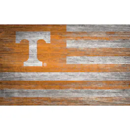 Fan Creations - Tennessee Volunteers 11'' x 19'' Distressed Flag Sign - Multicolor