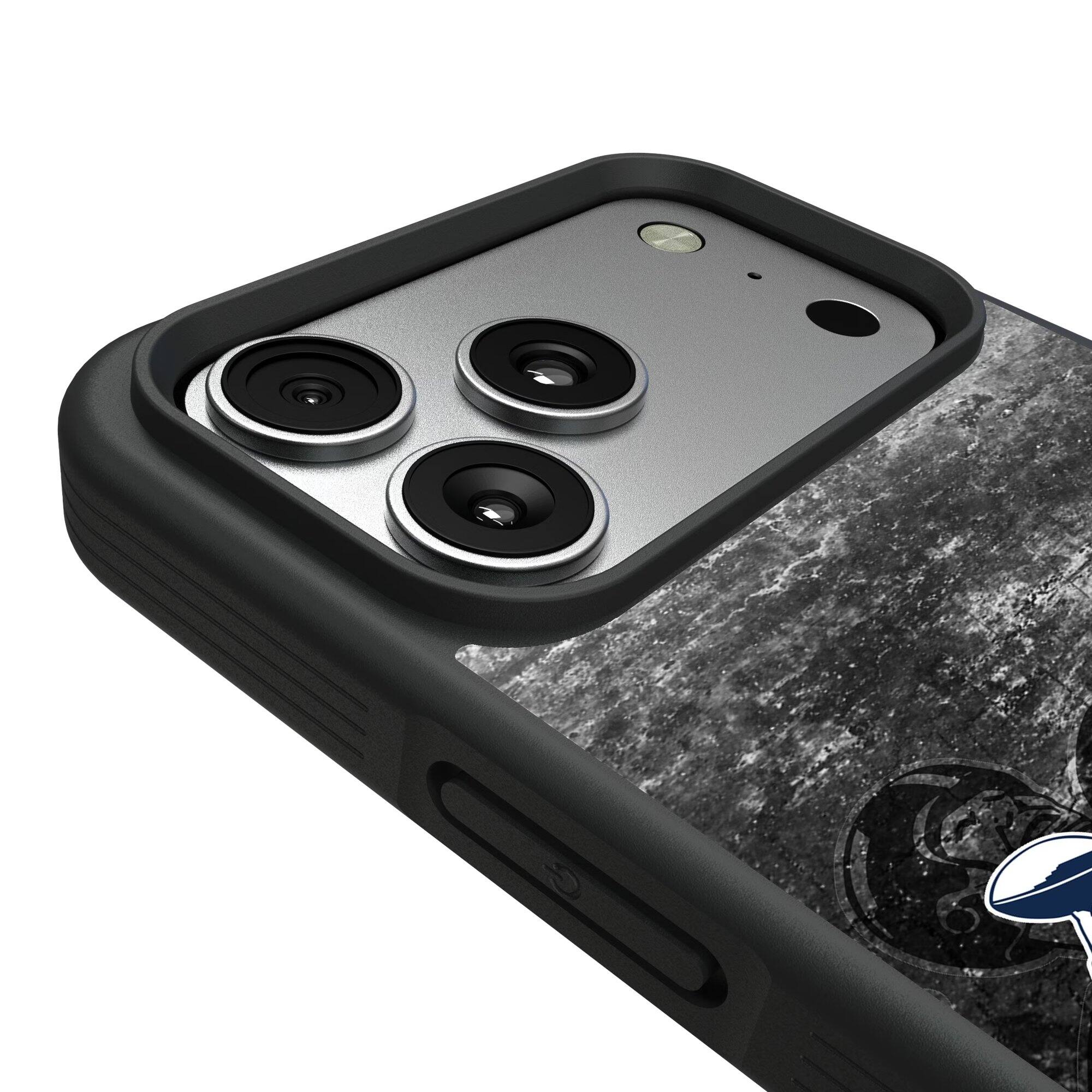 Alt View 2. Keyscaper - New York Giants Bump Case with 8.2ft Drop Protection - 16 Pro - Multicolor.