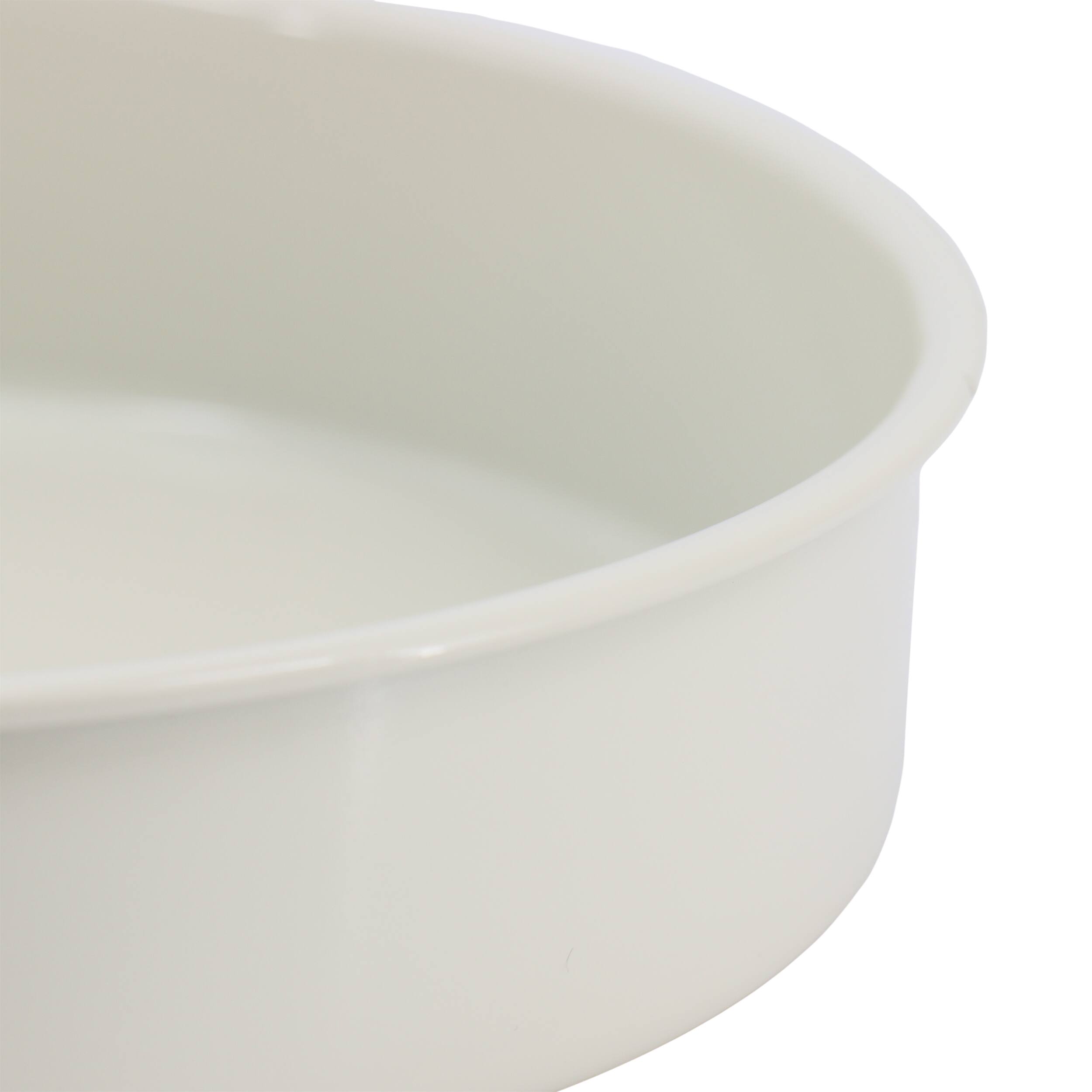 Alt View 2. Martha Stewart - Martha Stewart Everyday Color Bake 8 Inch Carbon Steel Round Cake Pan in Linen - Linen.