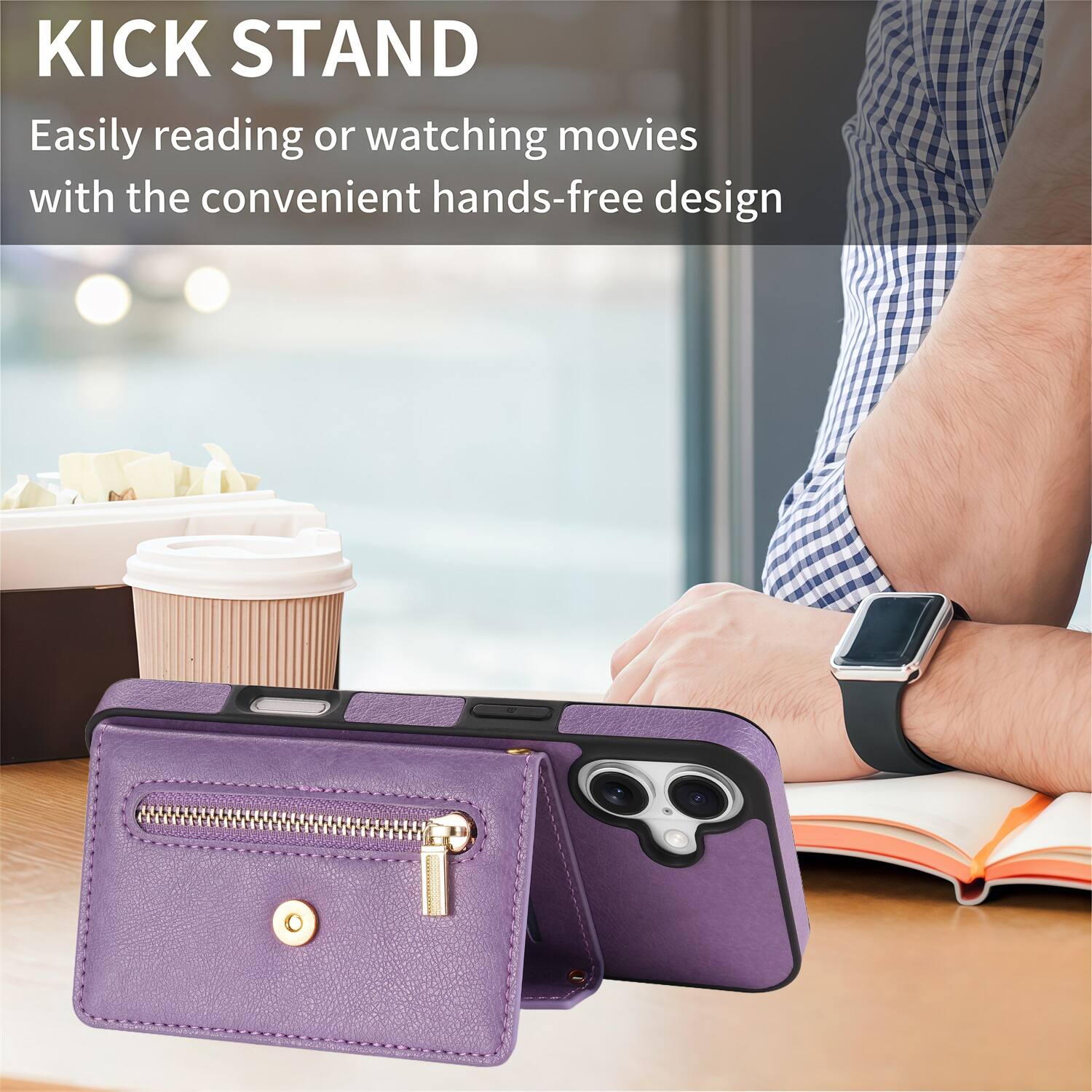 KICK STAND

Easily reading or watching movies with the convenient hands-free design