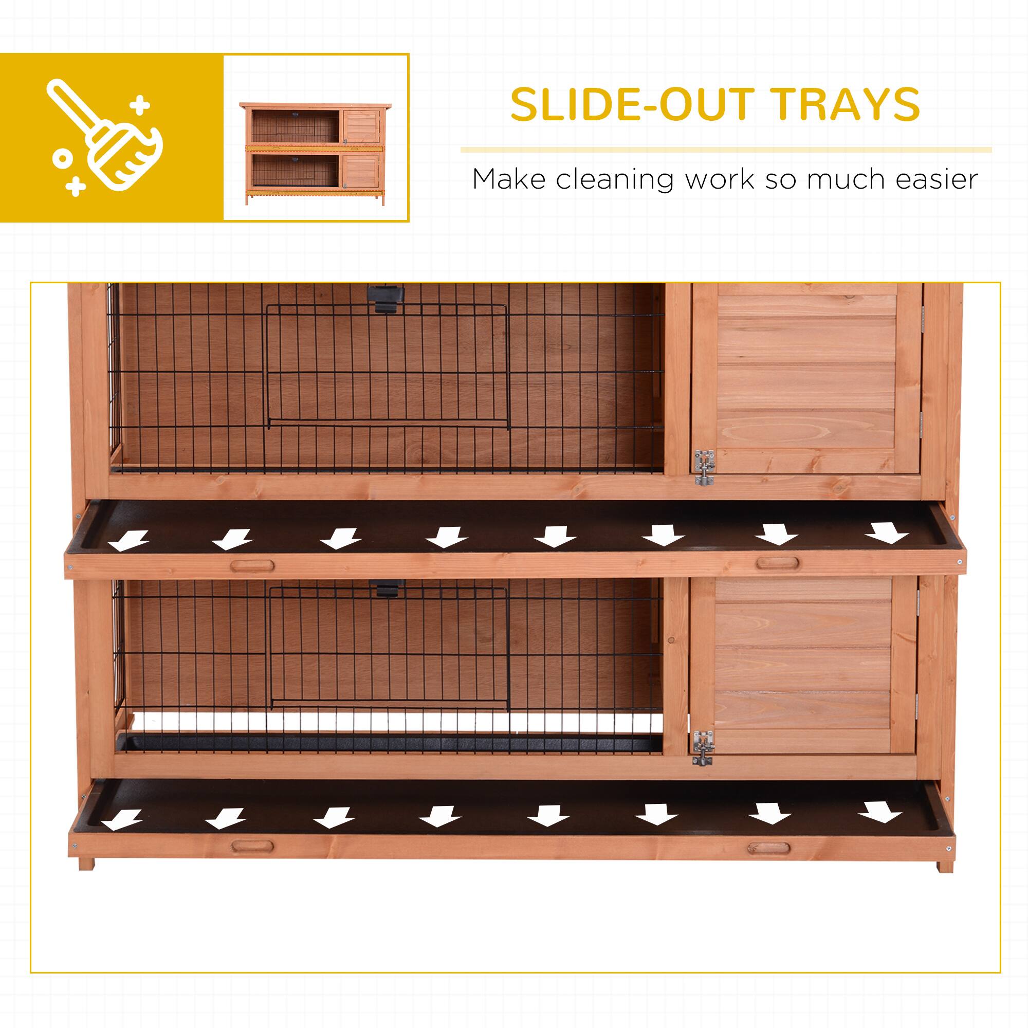 SLIDE-OUT TRAYS  
Make cleaning work so much easier