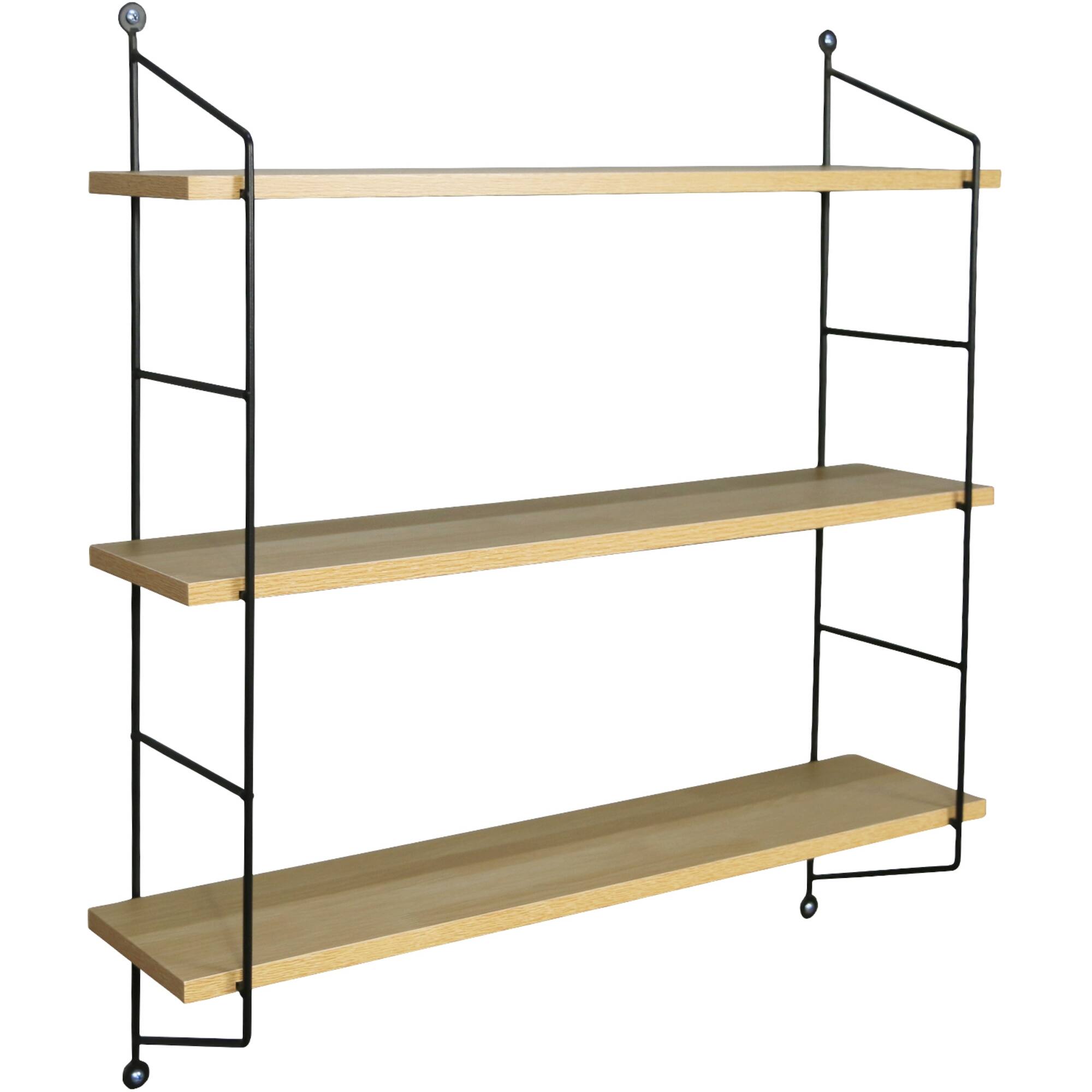 Alt View 4. Sorbus - Sorbus Bathroom Shelves - 3-Tier Wall Mounted Floating Shelves for Books, Trophies, Wall Décor - Maple.