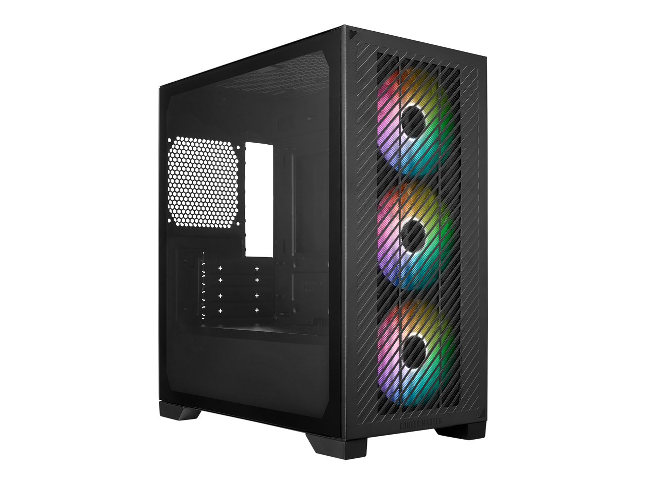 Alt View 1. Cooler Master - Cooler Master Elite 301 Micro-ATX High Airflow PC Case  - Black - E301-KGNN-S00 - Black.