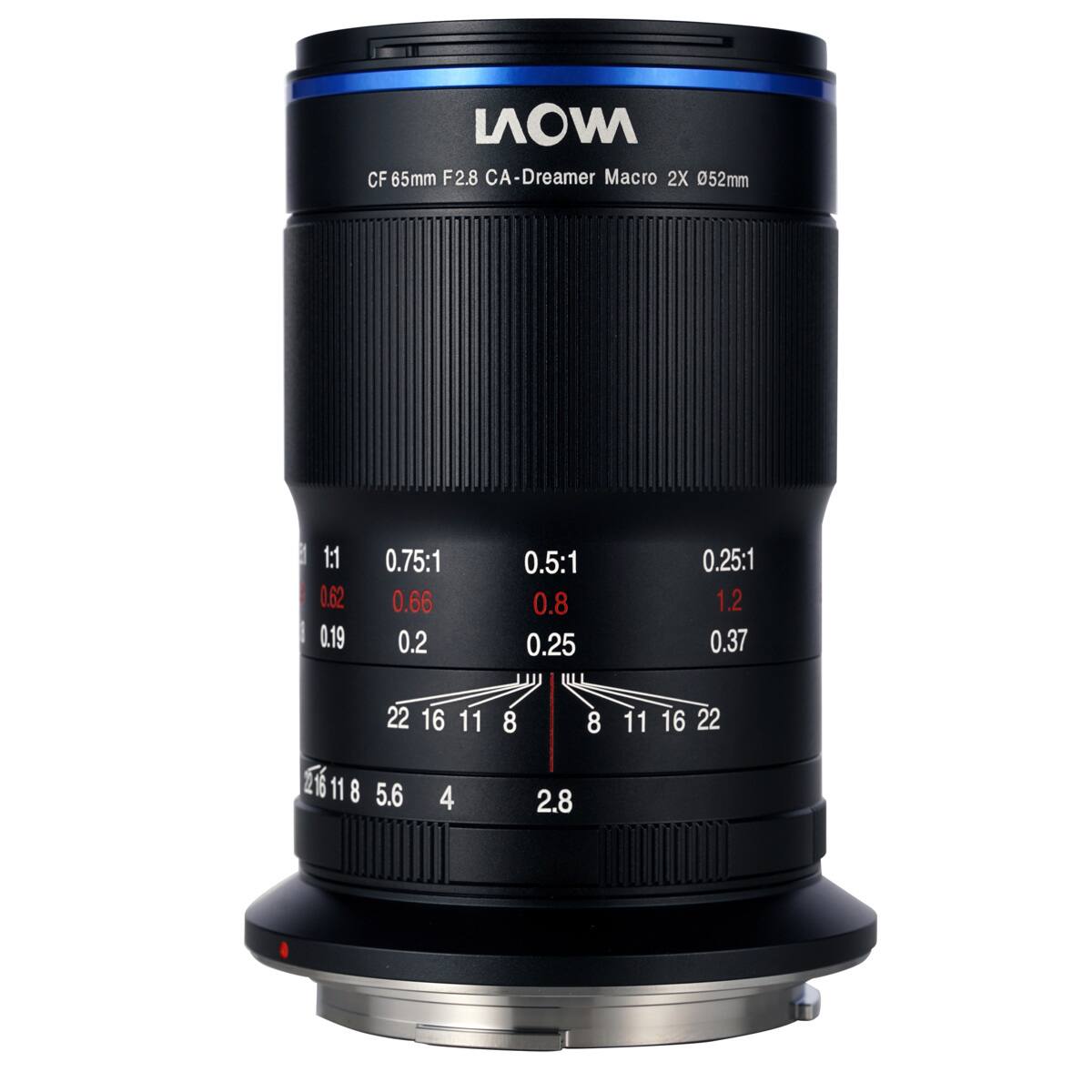MOV CF 65mm F2.8 CA-Dreamer Macro 2X 052mm

1:1 0.62 0.19 0.75:1 0.66 0.2 0.5:1 0.8 0.25 0.25:1 1.2 0.37

22 16 11 8 8 11 16 22 16 11 8 5.6 4 2.8