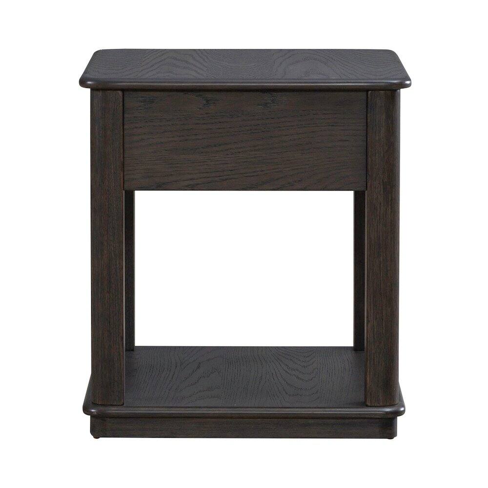 Back. Liberty Furniture Industries - Wallace End Table for Living Room - Aged Oak - Aged Oak.