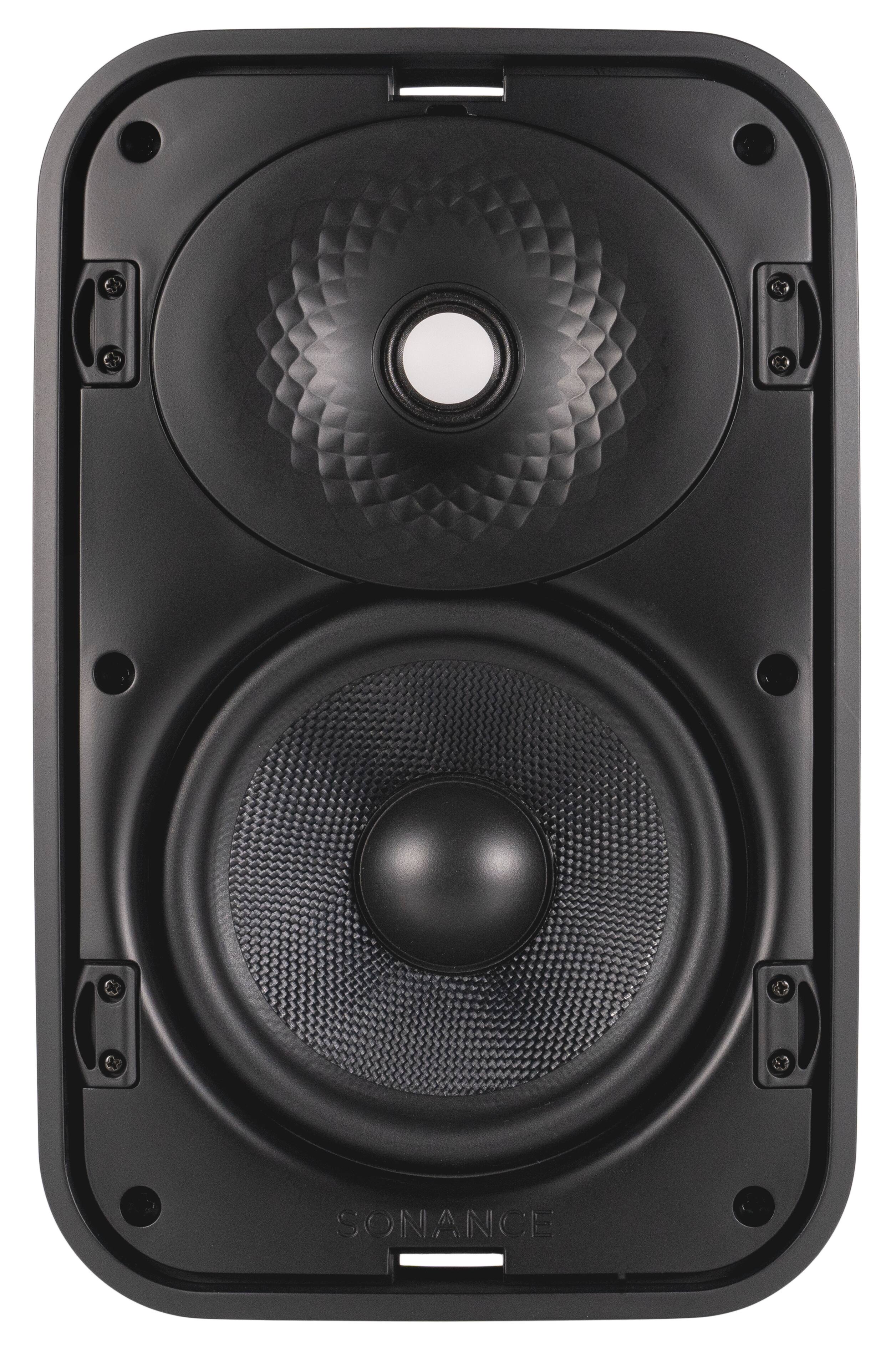 Left. Sonance - MX56 - Mariner MX Series 5-1/4" 2-Way Outdoor Surface Mount Speakers (Pair) - Black.