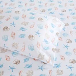 Sweet Home Collection - Kids' Printed Classic & Bright Ultra Soft Microfiber Sheet Sets - Twin XL - Seashells