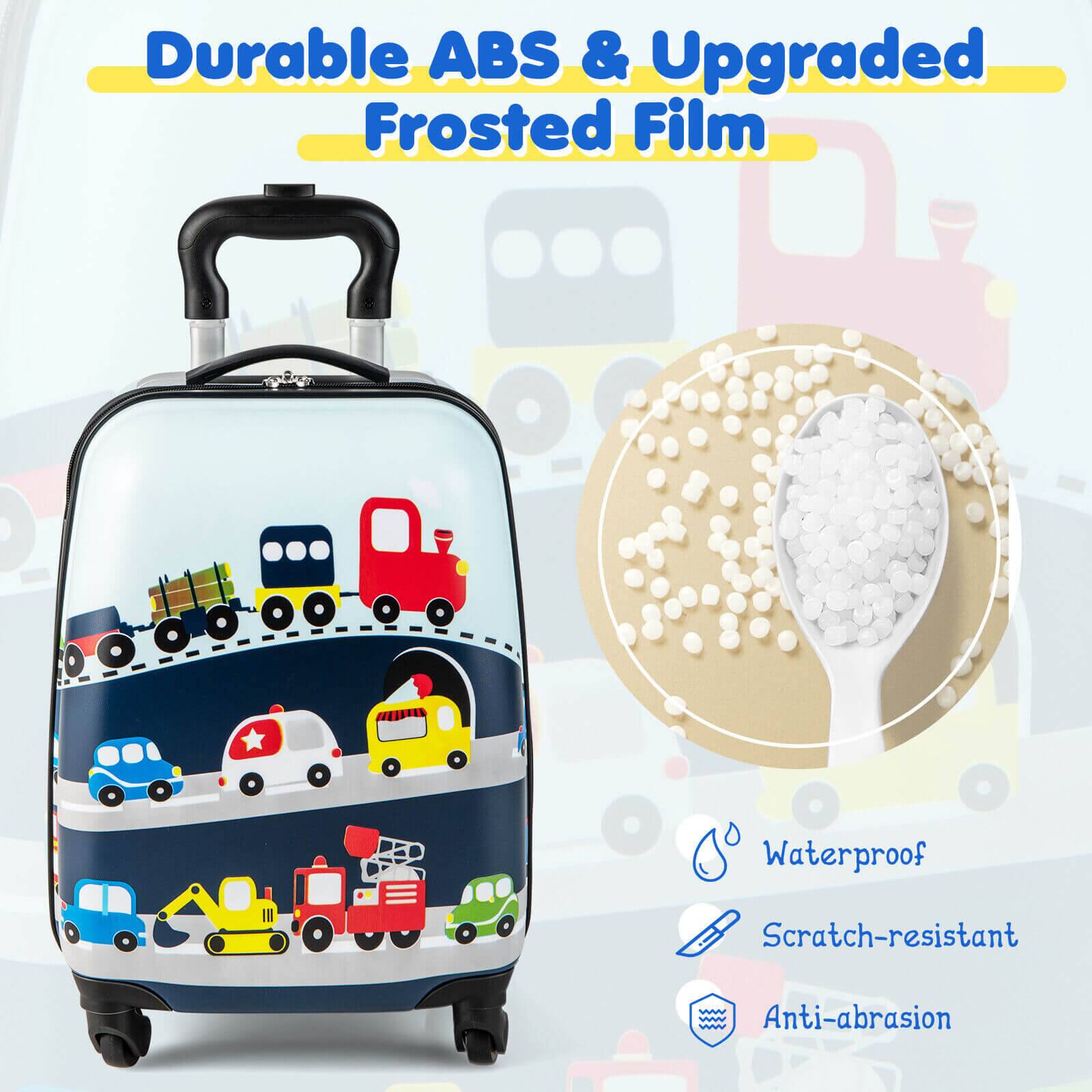 Durable ABS & Upgraded Frosted Film  
Waterproof  
Scratch-resistant  
Anti-abrasion