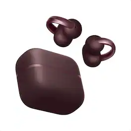 Anker soundcore AeroClip 2 Open-Ear Clip-On Earbuds for Crystal-Clear Calls - Burgundy Red