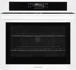 Frigidaire - 30" Built-In Electric Single Wall Oven with Convection Bake and Air Fry - White