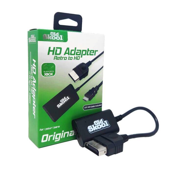 Old Skool HD Adapter Retro to HD Retro HD SUPPORTS XBOX Original 8 XBOX Adapter for / pour para Skool PIO 6 Skool R  Cable Old Included Original