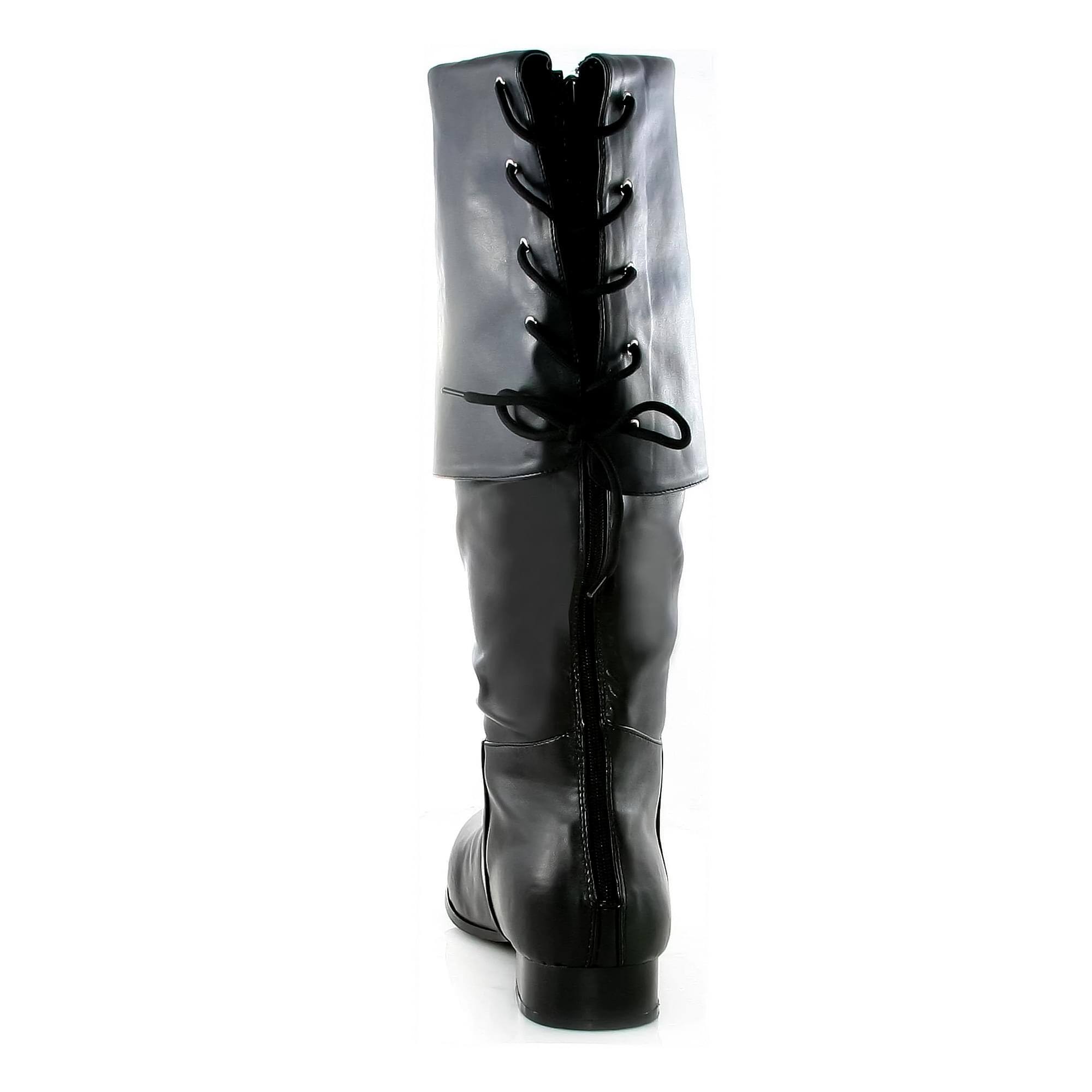 Alt View 10. Ellie Shoes - Sparrow Black  Pirate Mens Costume Boots Size Large 12-13 - Black.