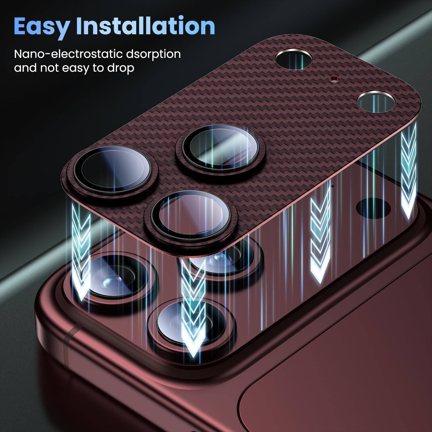 Easy Installation  
Nano-electrostatic adsorption and not easy to drop
