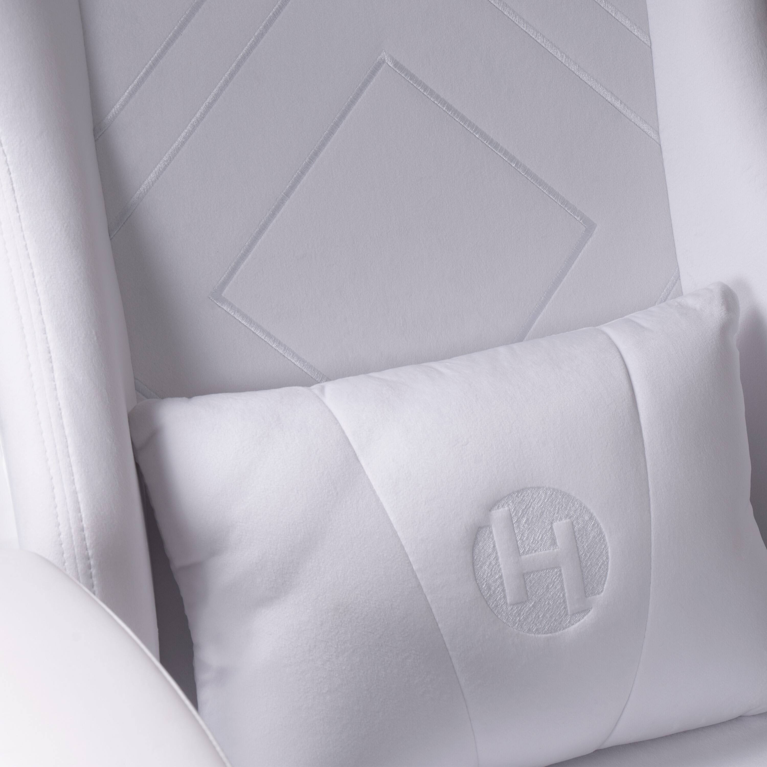 Alt View 6. Techni Sport - Techni Sport White Velvet Gaming Chair - White.
