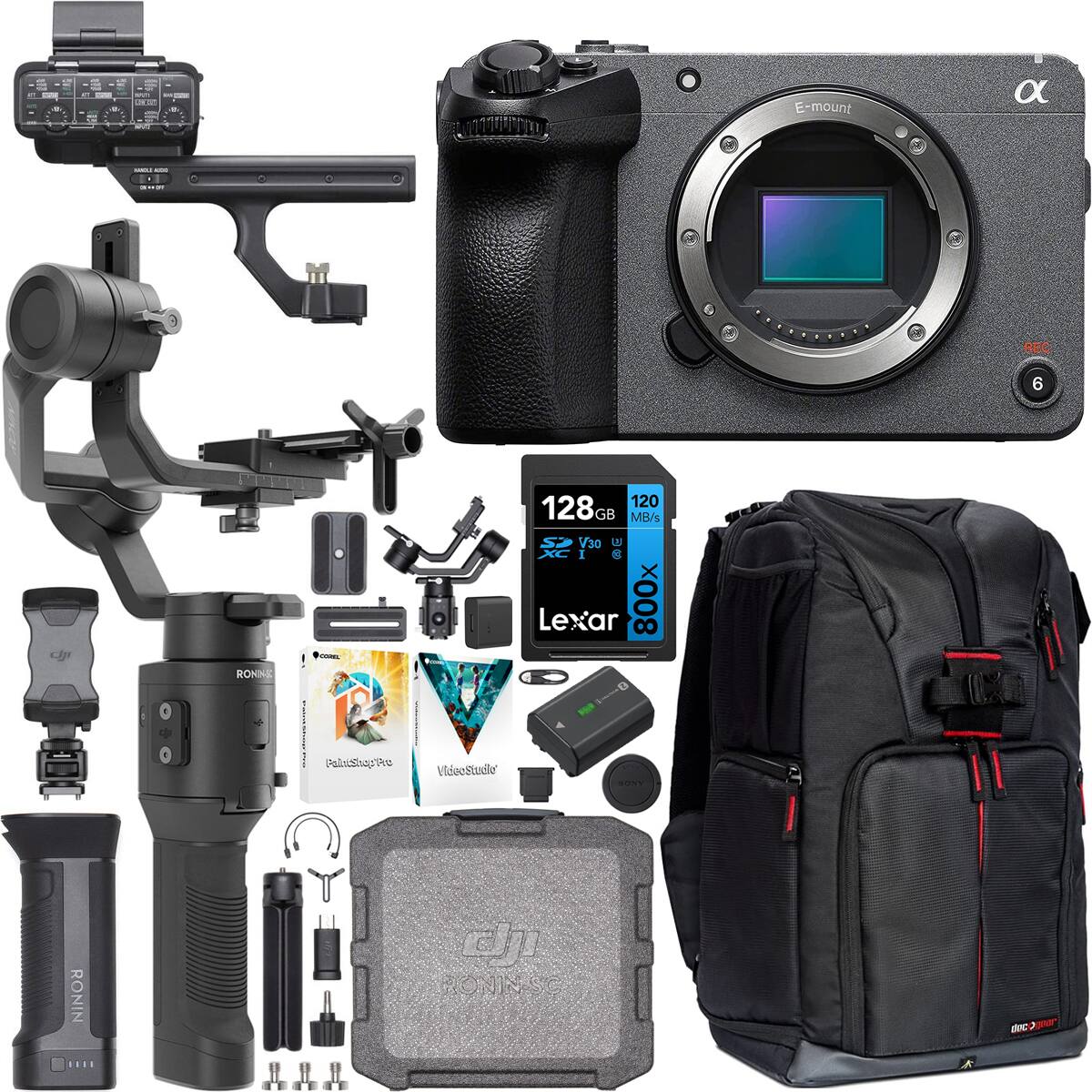 E-mount a 3 | I REC 6 RONIN - 128 120 GB ME/s L X Y5o I e Lexar 800x Paliniatsaukre lo RONIN j RONINSC C

- E-mount
- 128 GB
- 120 MB/s
- Lexar 800x
- Photoshop Pro
- VideoStudio
- RONIN
- RONINSC
- DJI
- α