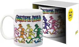NMR Distribution - Grateful Dead Dancing Skeletons 11 Ounce Ceramic Mug - Rainbow