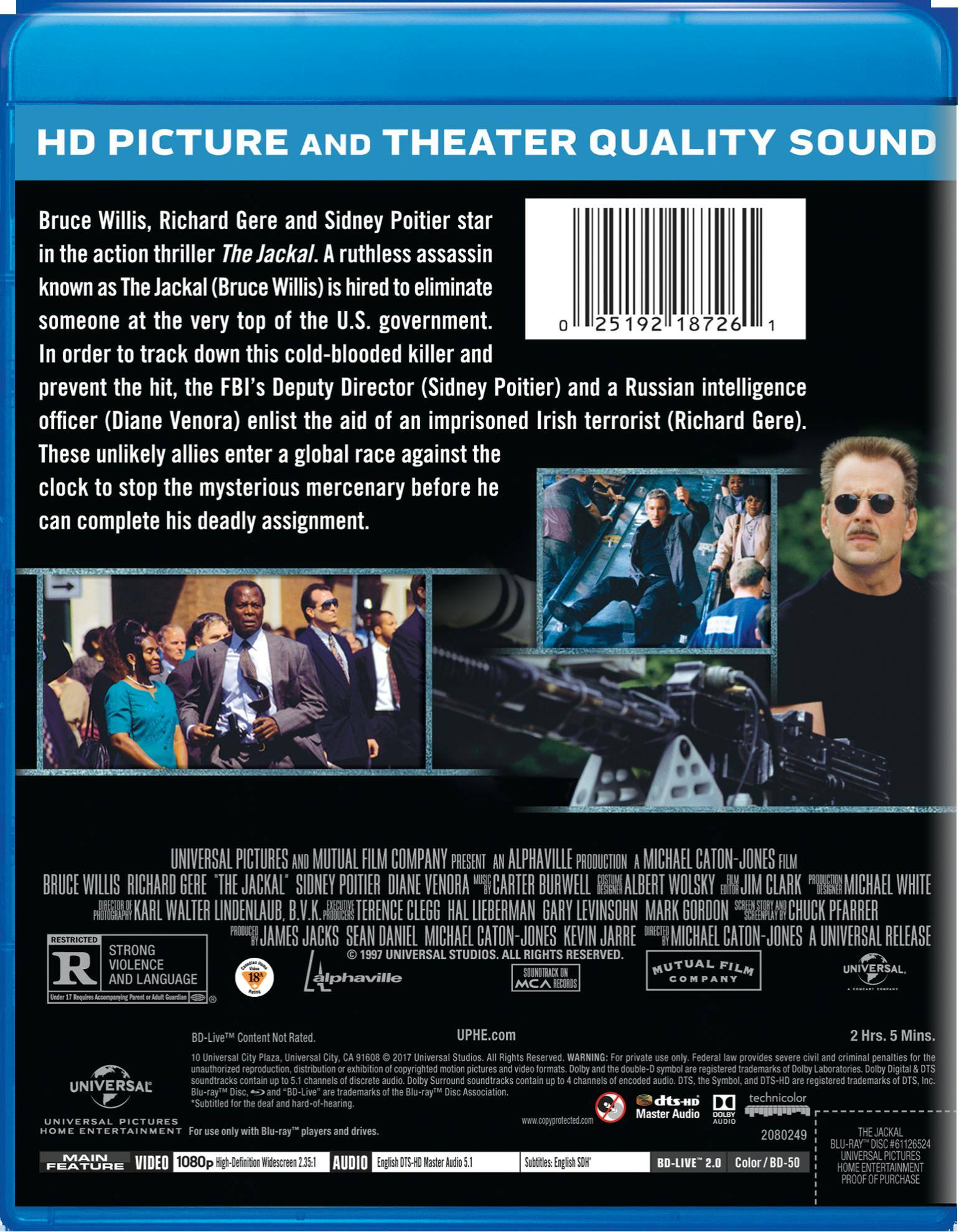 Angle. The Jackal (Blu-ray + Digital HD) [Blu-ray].