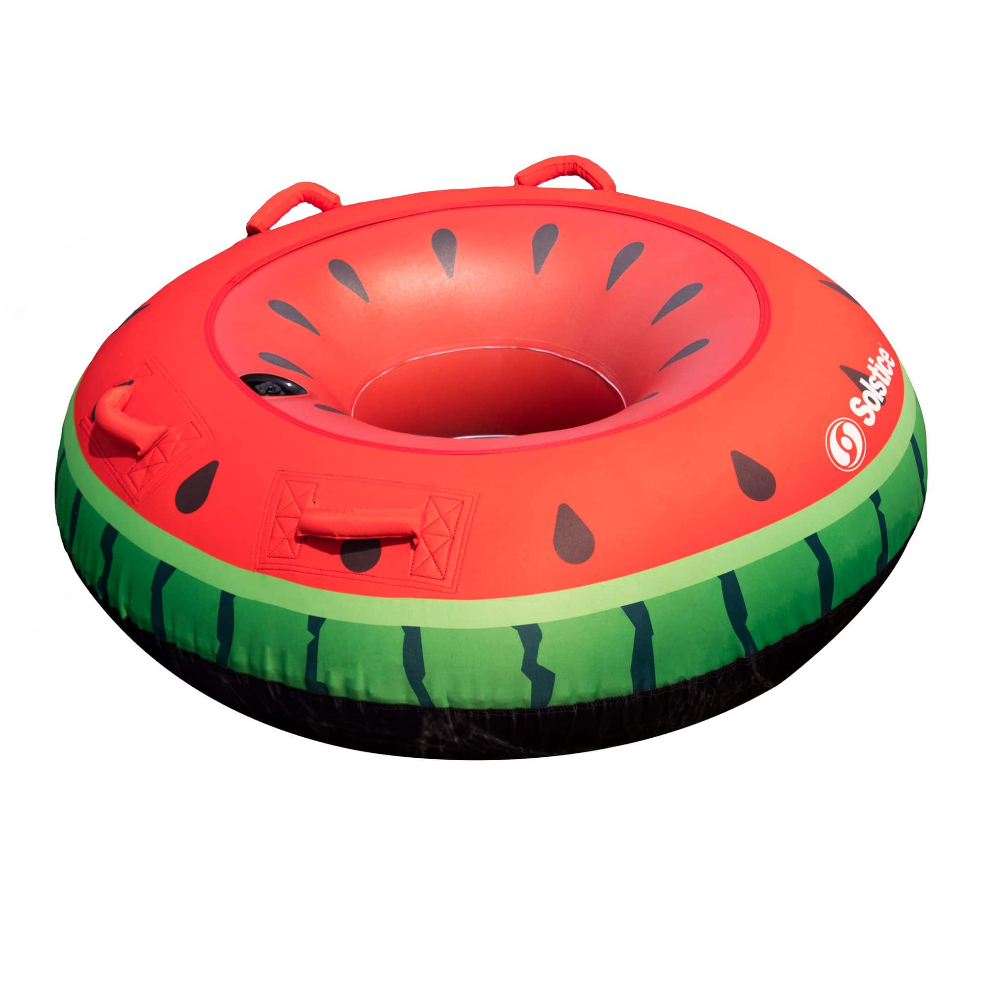 Pool Central - Inflatable Single Rider Watermelon Tube - 48" - and Green - Red