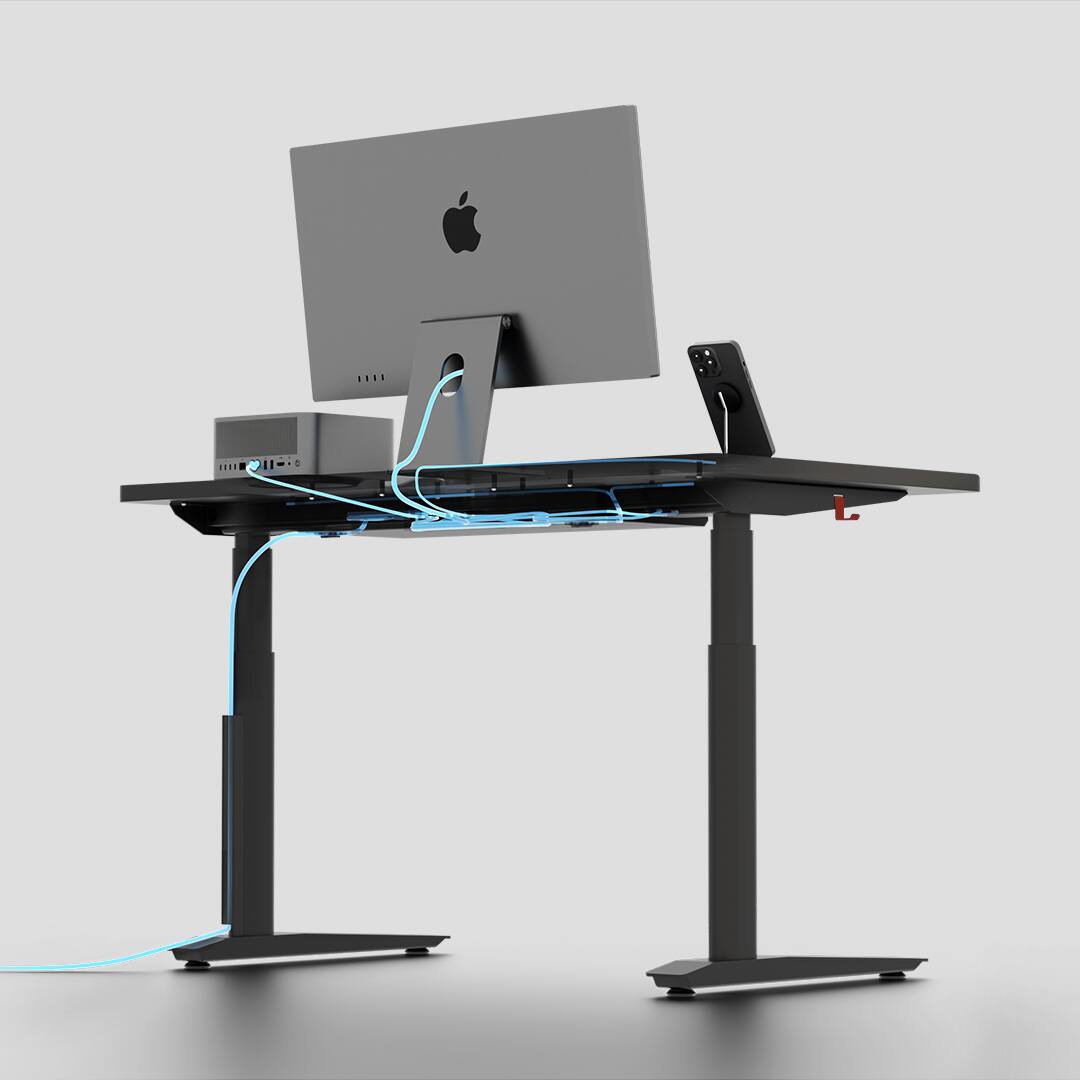 Angle. Autonomous - Autonomous Desk 5 Electric Standing Desk - Autonomous Desk 5 Pro - Meteor Gray.