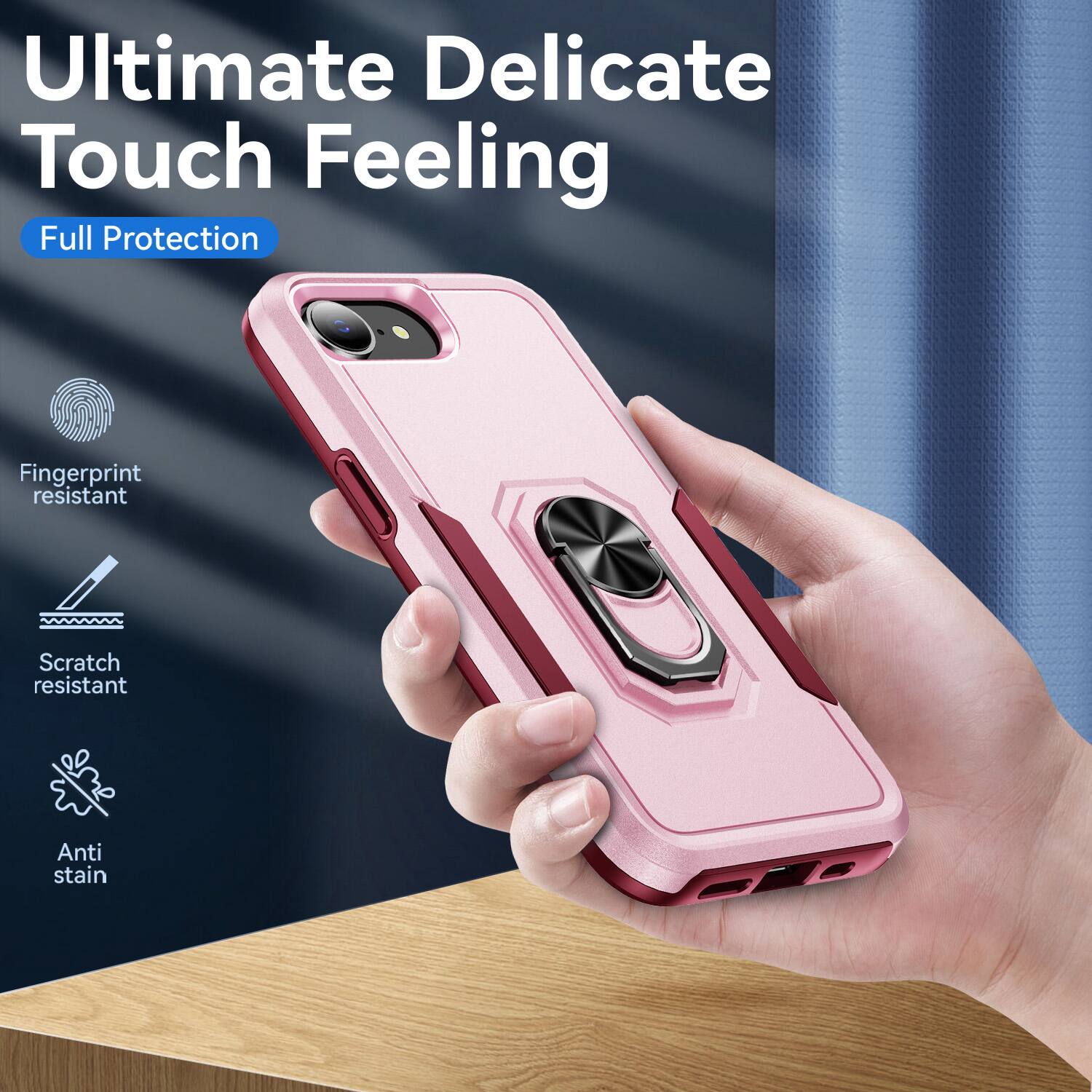 Ultimate Delicate Touch Feeling  
Full Protection  
Fingerprint resistant  
Scratch resistant  
Anti stain
