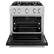Angle. ZLINE - ZLINE 30" Classic Gas Range w/ 4 Burner Cooktop & Convection Oven w/ Black Matte Door (CGR-BLM-30) - Black.
