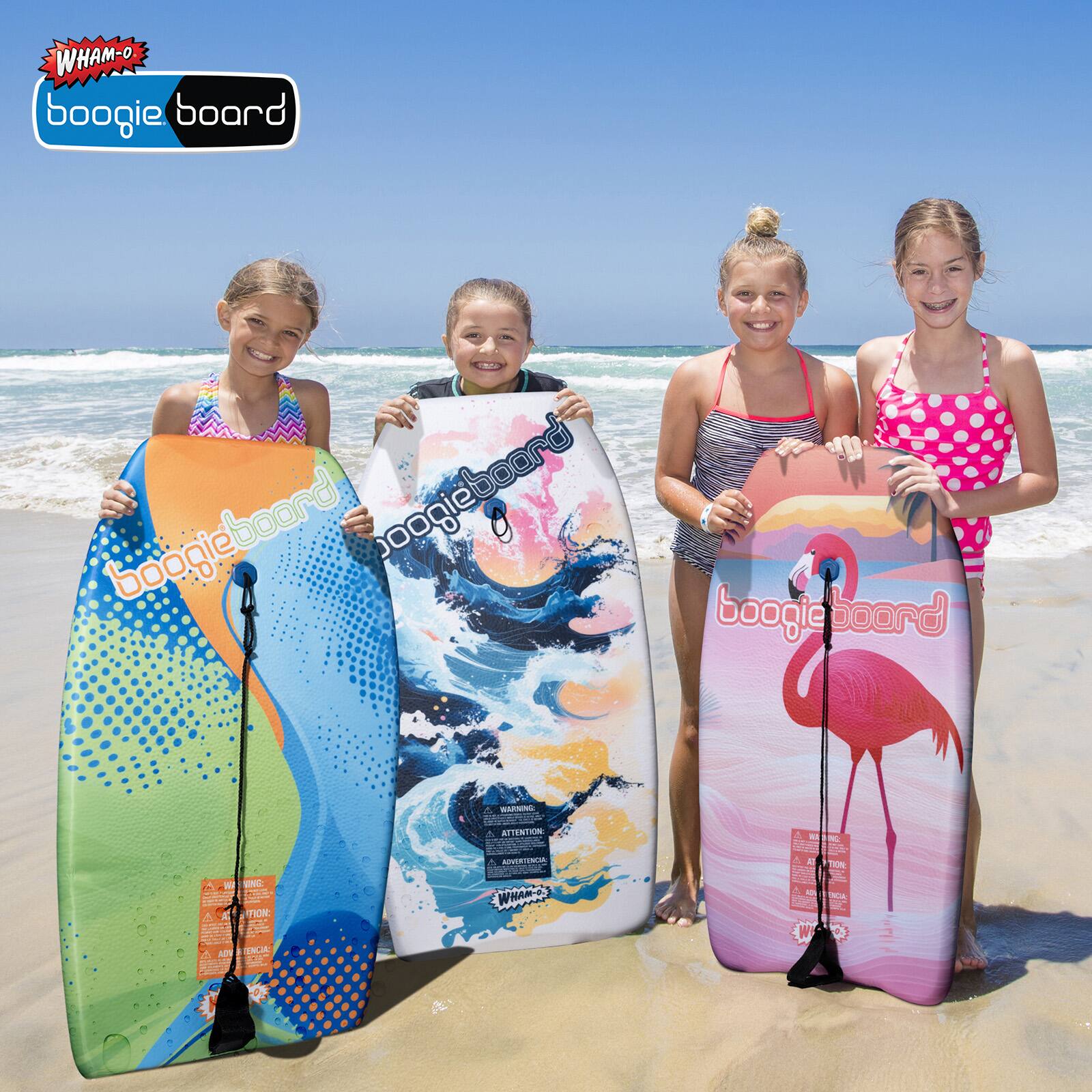 Boogie Board 2 Pack 33 Inch Body Board Lightweight with Wrist Leash ...