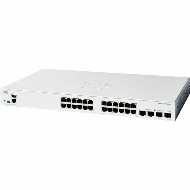 Cisco Consumer Products - Cisco Catalyst C1300-24T-4X Ethernet Switch - 24 Ports - Manageable - 10 Gigabit Ethernet - 10/100/1000Base-T, 10GBase-X - Unknown