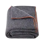 Front. VEVOR - Wool Camping Blanket, Large Warm Stadium Blanket, Waterproof & Windproof, Flame Retardant, Great for Outdoors, Picnics - light gray.